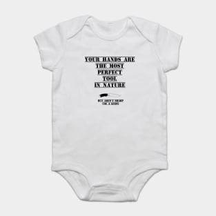 Hands Knife Baby Bodysuit